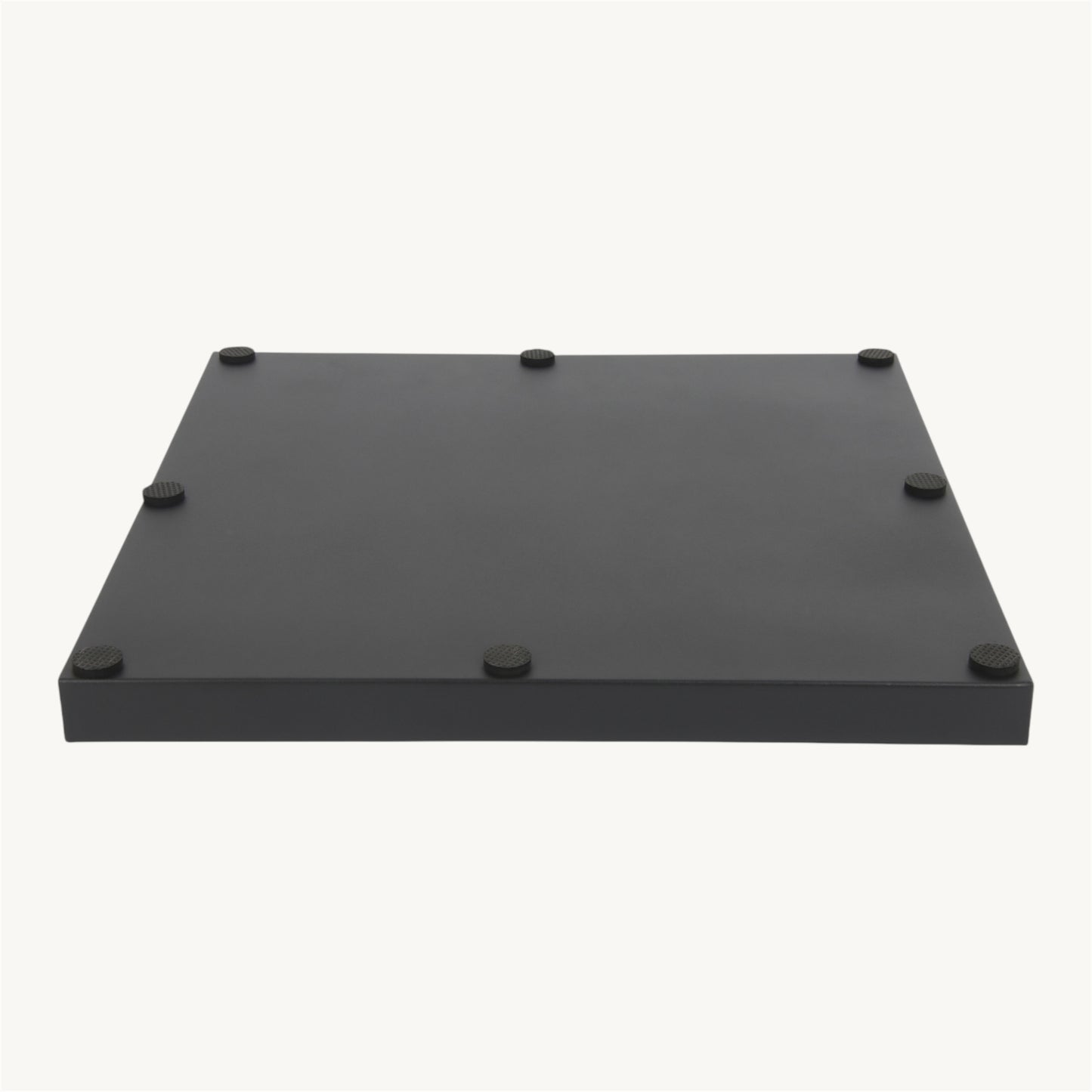 Dienblad vierkant metaal zwart 40cm