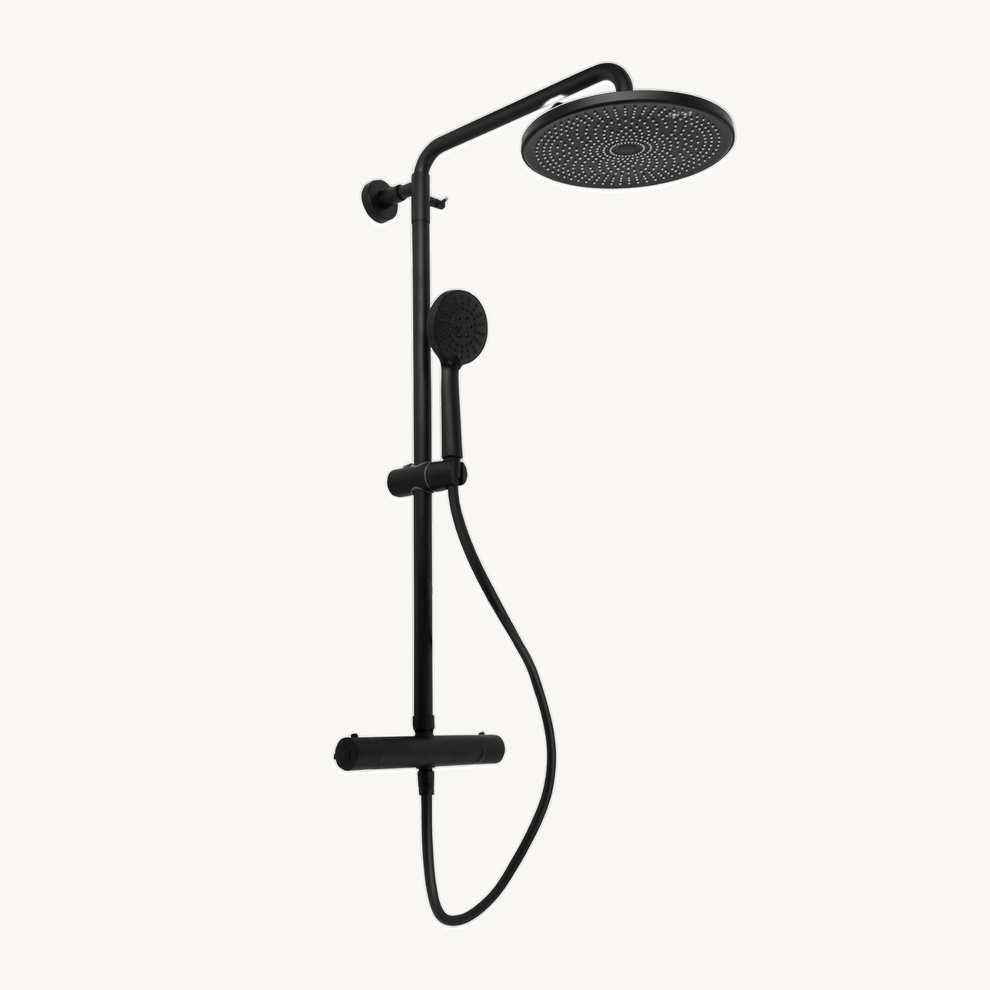 Douche Set Mat Zwart