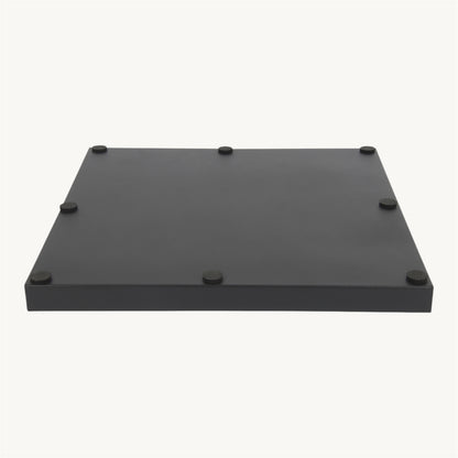 Dienblad vierkant metaal zwart 40cm