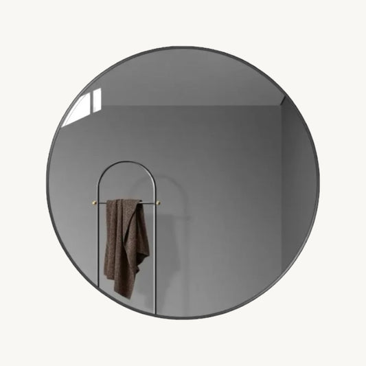 Spiegel zwart rond
