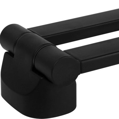Handdoekstang 2-armig mat zwart